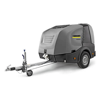 Karcher Hot & Cold Water Trailer Pressure Washer - Engine Driven